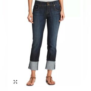 KUT from the KLUTH- Classic Women's Dark Blue Stretch Jeans